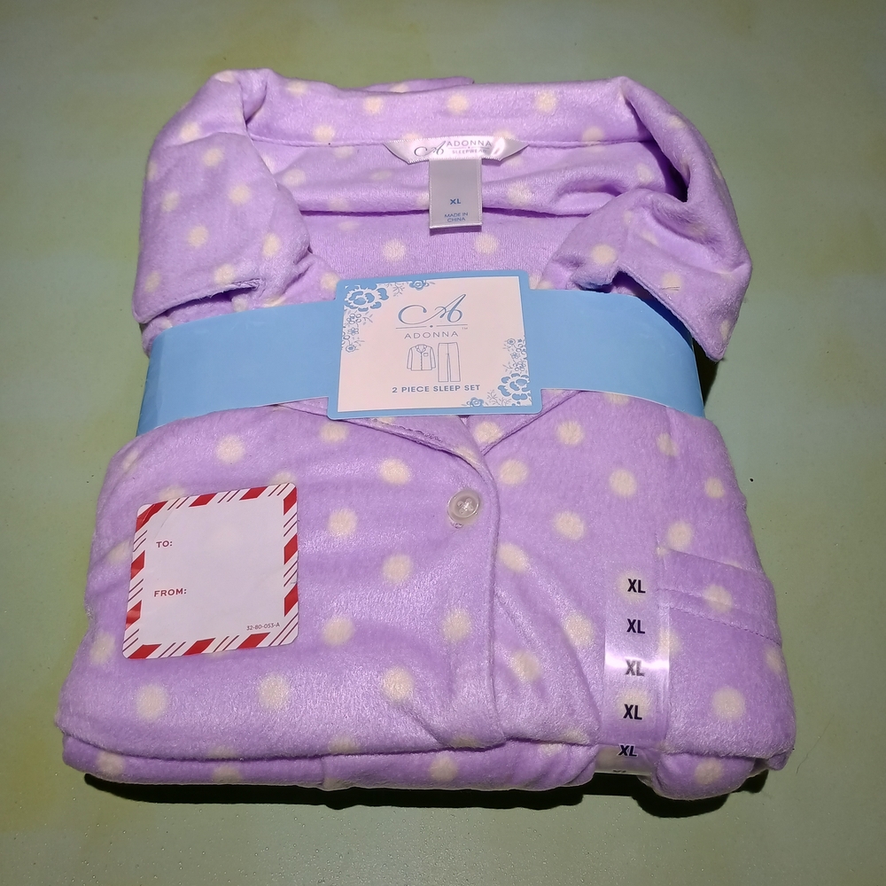 Adonna Purple Polka Dot Kids Pajamas